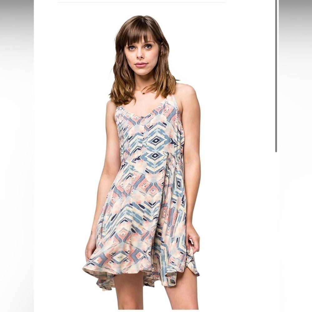 O'Neill Juniors Impression Woven Printed Dress Size XS